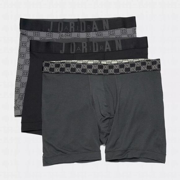 Jordan JM0691-023 Men's Sz S Black/Monogram Flight Modal Boxer Briefs, 3-Pack - Picture 9 of 9